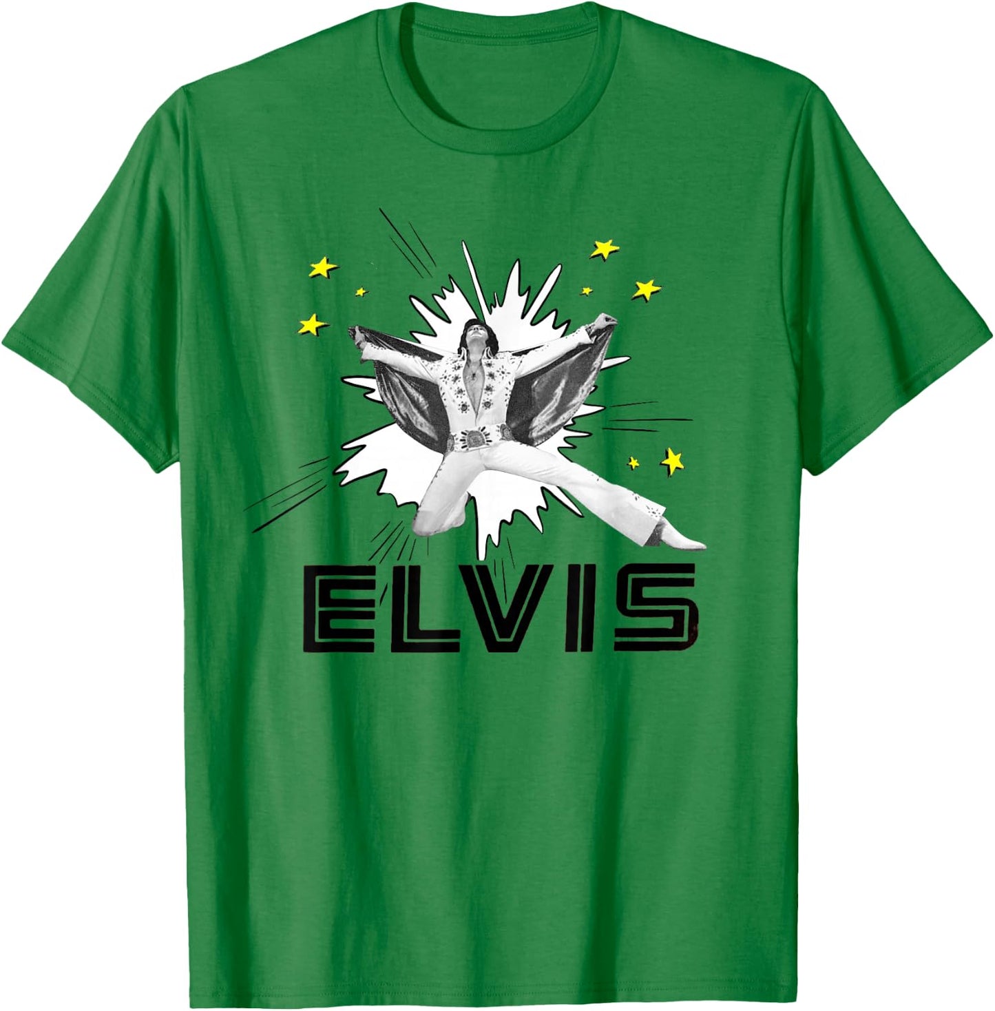 Elvis Presley Official The King T-Shirt - T-Shirt | Irish Green