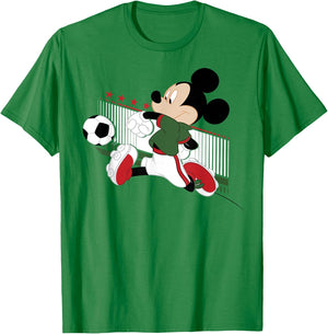 Disney Mickey & Friends Mexico Soccer T-Shirt - T-Shirt | Irish Green