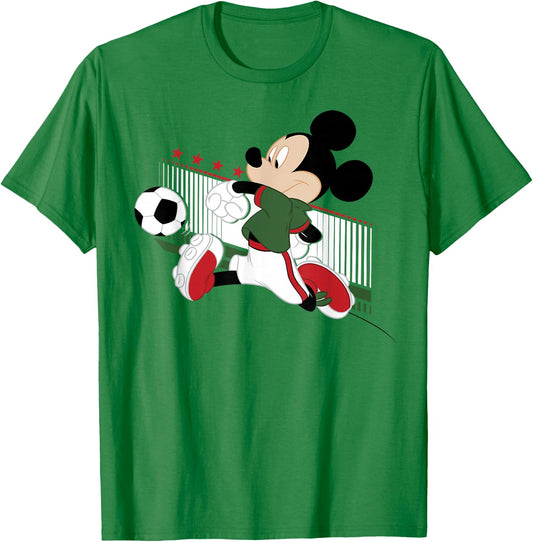 Disney Mickey & Friends Mexico Soccer T-Shirt - T-Shirt | Irish Green
