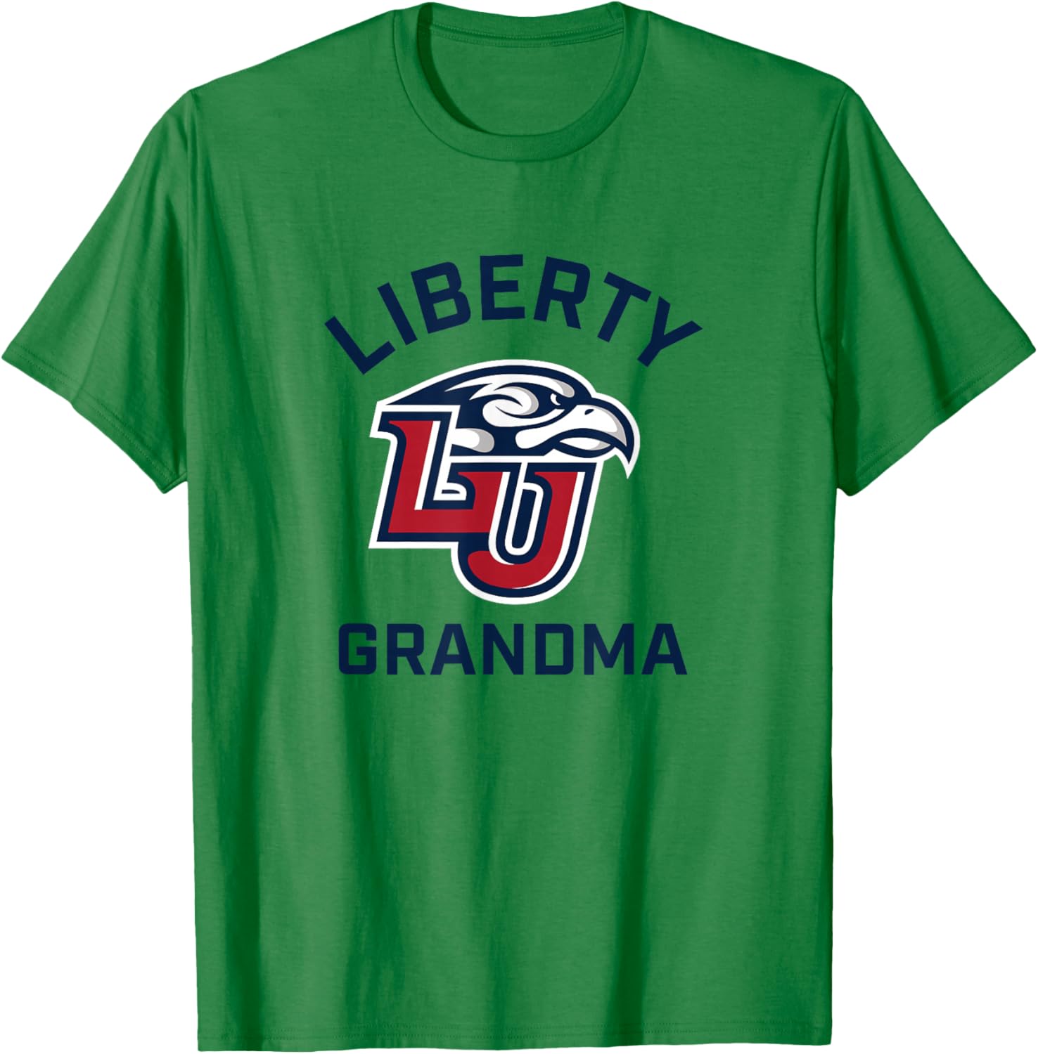 Liberty University Flames Arched Grandma T-Shirt - T-Shirt | Irish Green