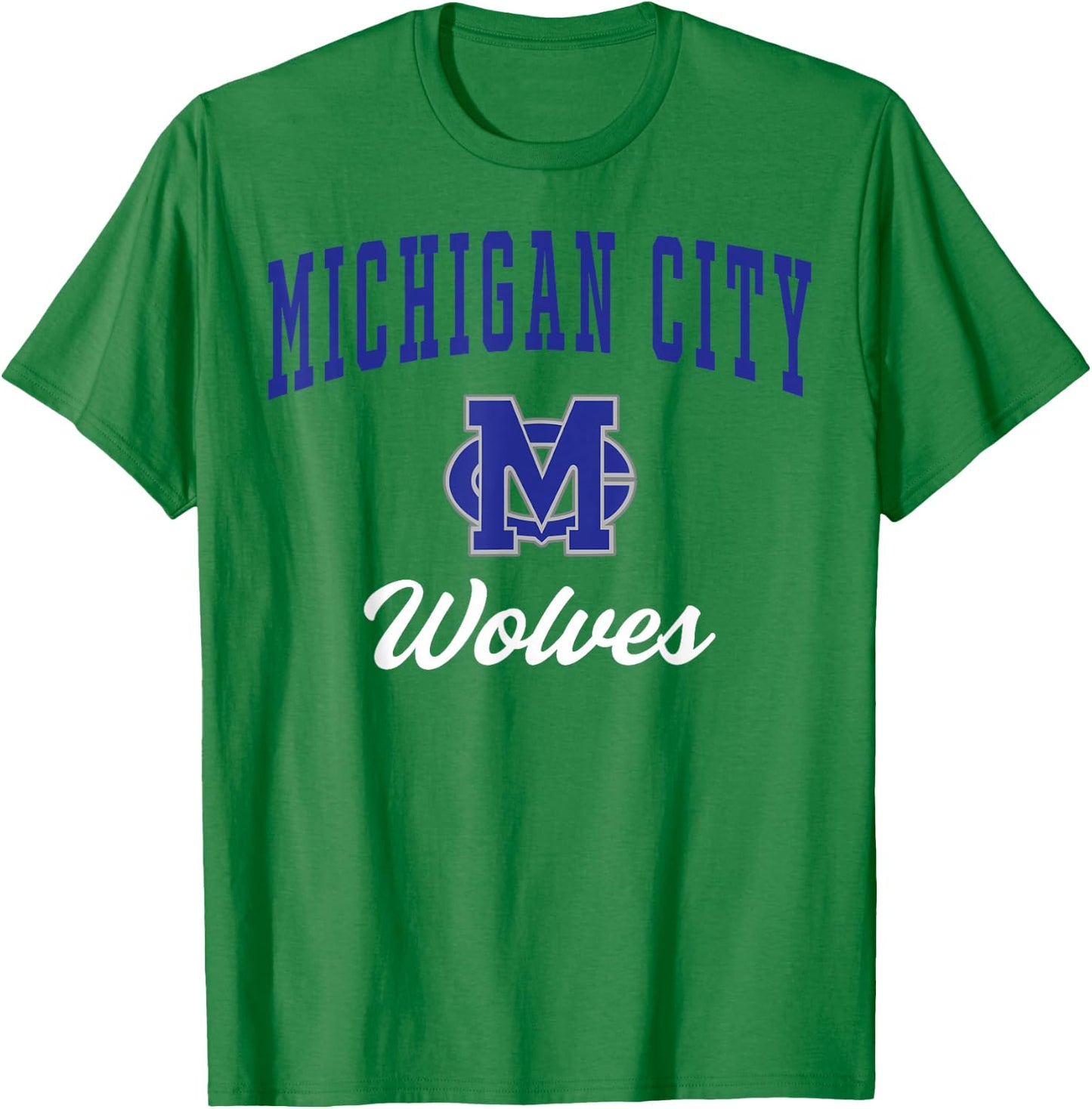 Michigan City High School Wolves T-Shirt - T-Shirt | Irish Green