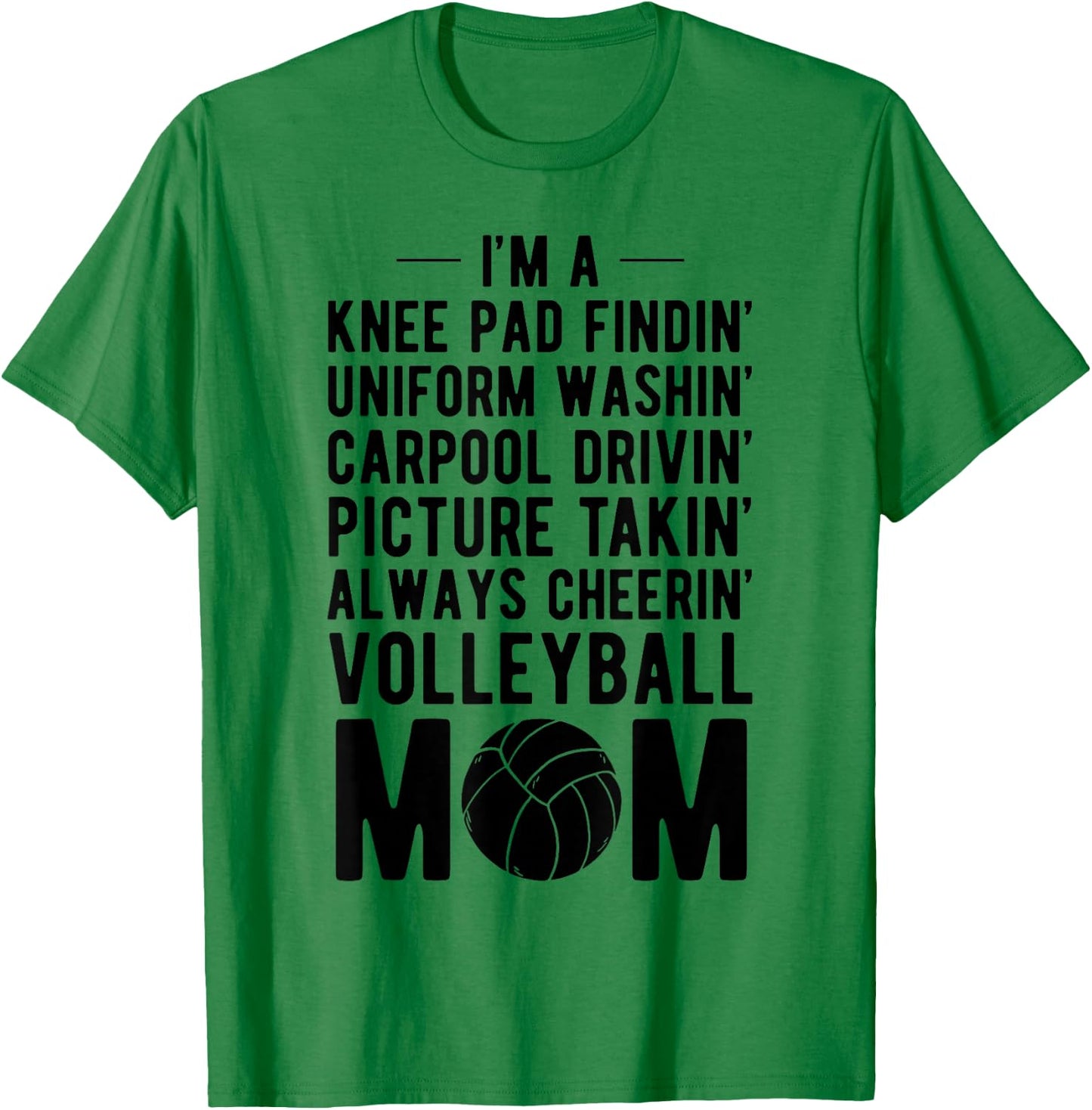 Volleyball Mom Volleyball-Player Volleyball Ball Gift T-Shirt - T-Shirt | Irish Green