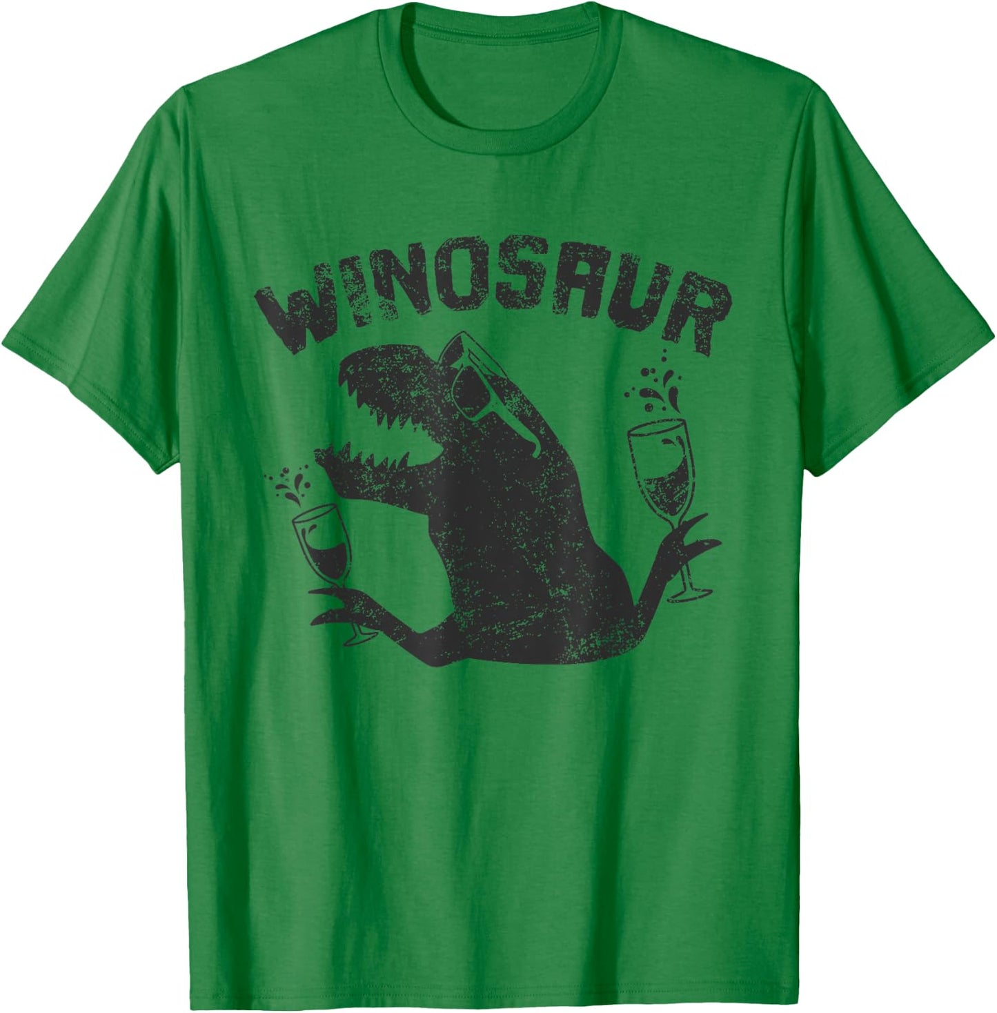 Winosaur Wino Saur Love Wine Lover Gift T-Shirt - T-Shirt | Irish Green