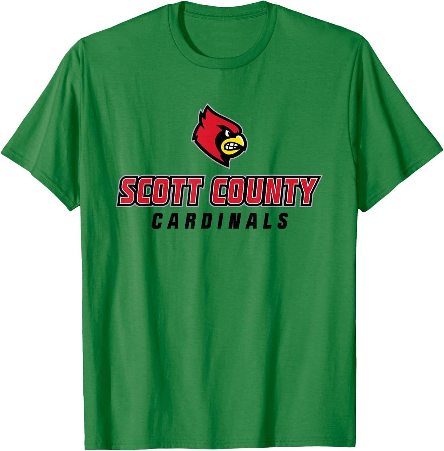 Scott County High School Cardinals T-Shirt - T-Shirt | Irish Green