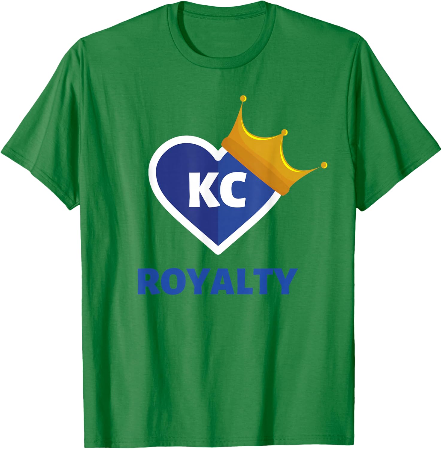Royal Blue KC Fan Kansas City Crown Town Royalty Gear T-Shirt - T-Shirt | Irish Green