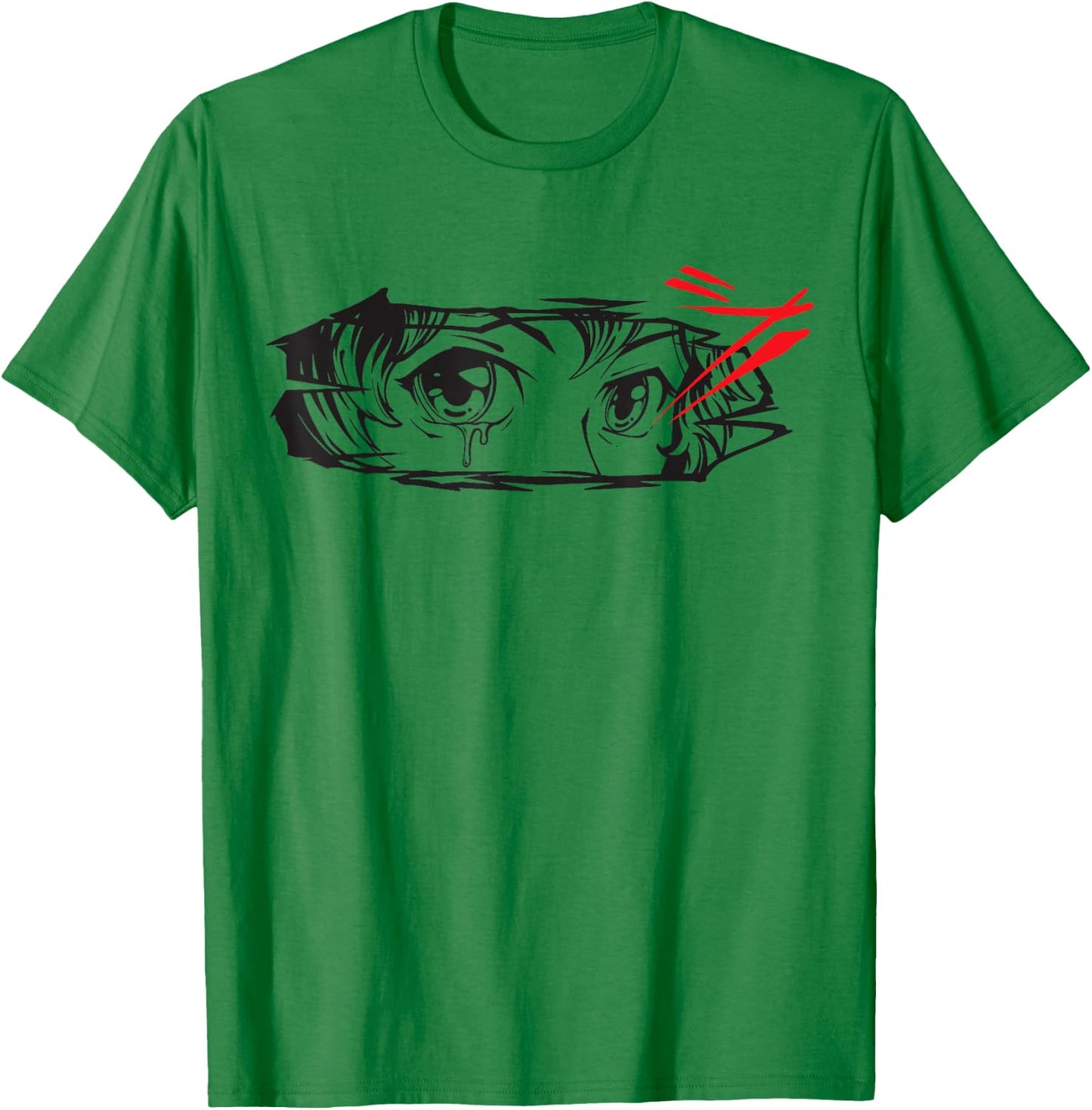 Anime Eyes T-Shirt - T-Shirt | Irish Green