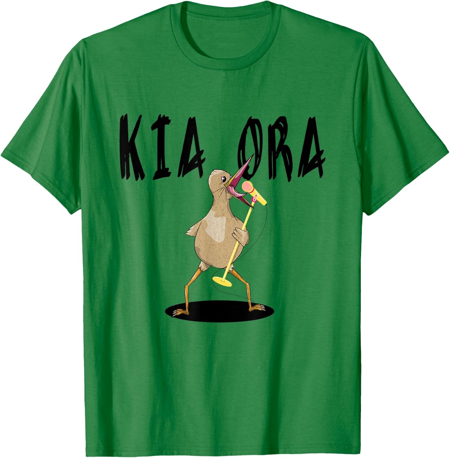 Kiwi KIA ORA Maori Greeting New Zealand T-Shirt - T-Shirt | Irish Green