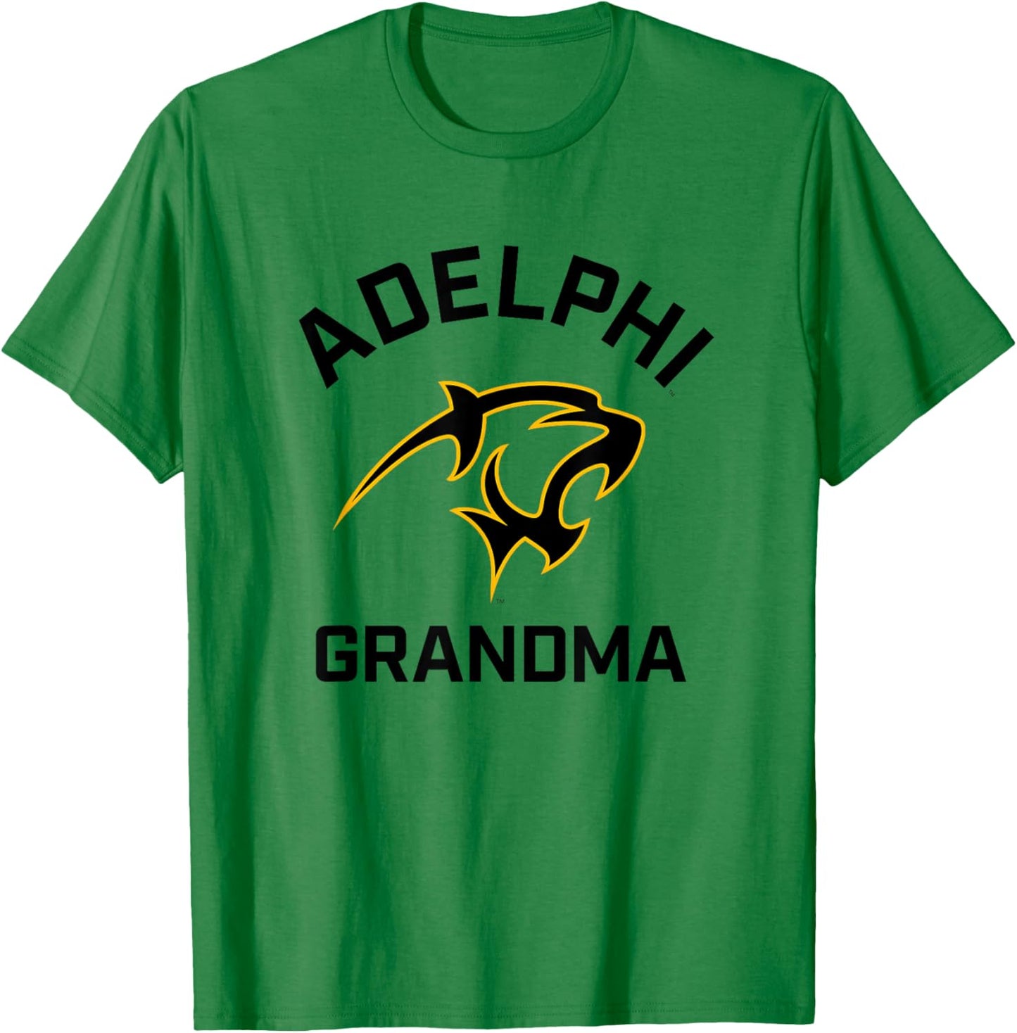Adelphi University Panthers Arched Grandma T-Shirt - T-Shirt | Irish Green