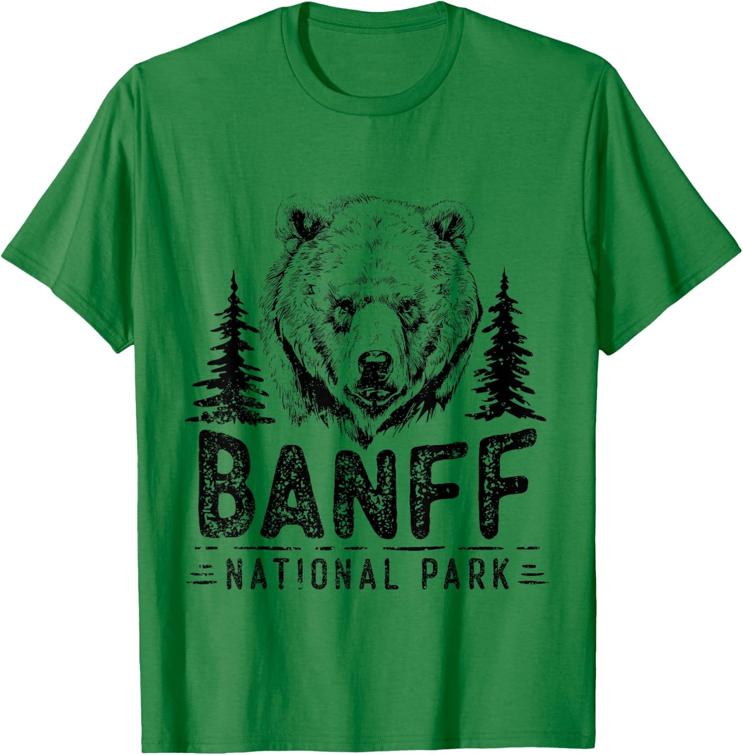 Banff National Park Alberta Lake Louise Bears Banff T-Shirt - T-Shirt | Irish Green