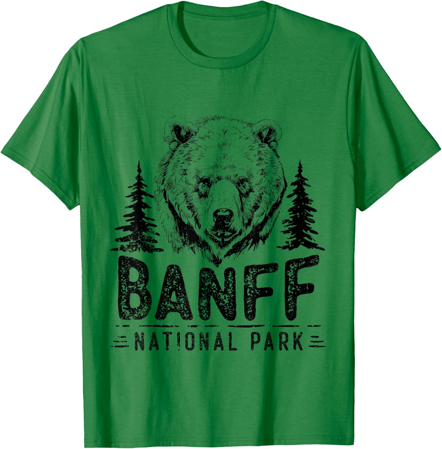 Banff National Park Alberta Lake Louise Bears Banff T-Shirt - T-Shirt | Irish Green