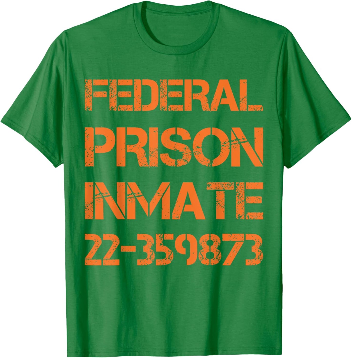 Halloween Federal Prison Jail Inmate Prisoner Costume T-Shirt - T-Shirt | Irish Green