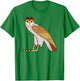 Ancient Egyptian Owl Wisdom Protection Hieroglyphic Letter M T-Shirt - T-Shirt | Irish Green