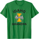 University of Idaho Vandals Arched Grandpa T-Shirt - T-Shirt | Irish Green