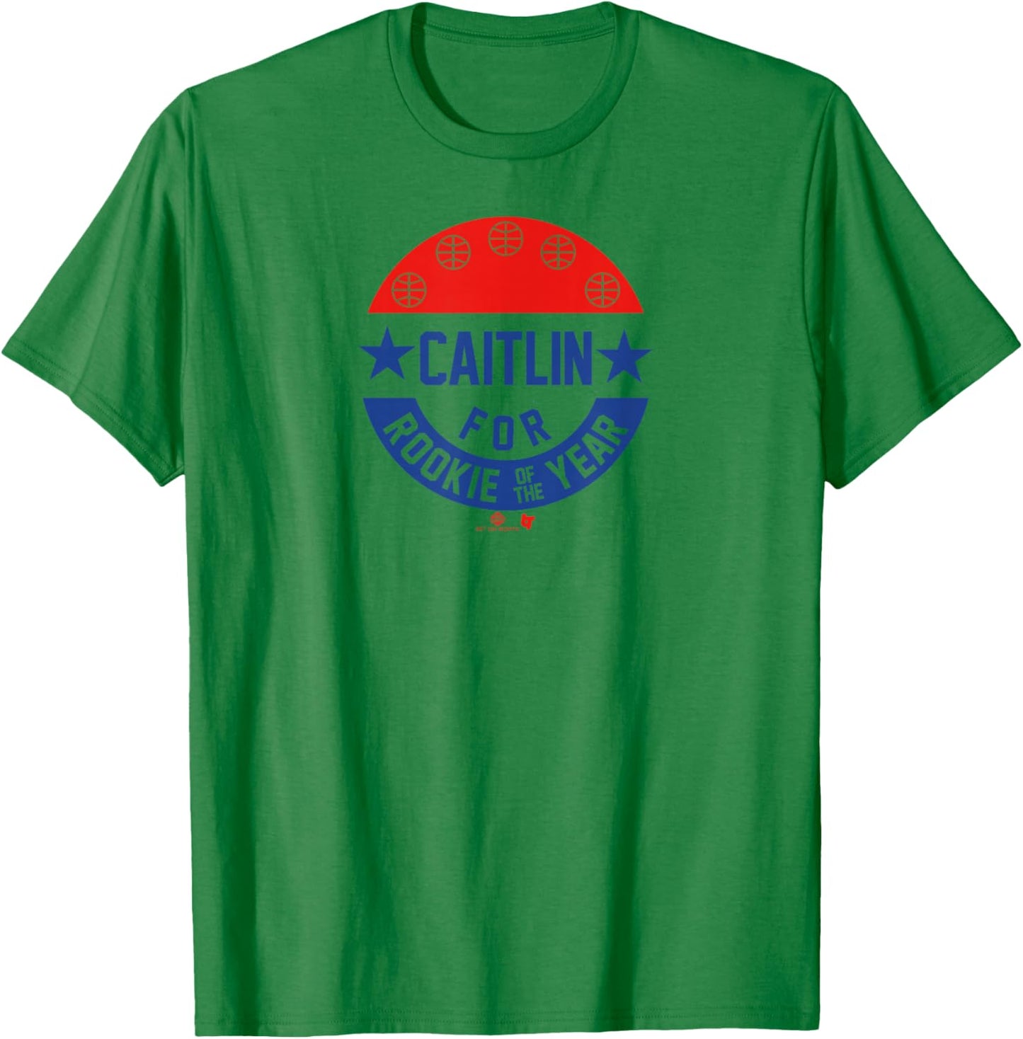Caitlin Clark for Rookie of The Year - Indiana Basketball T-Shirt - T-Shirt | Irish Green