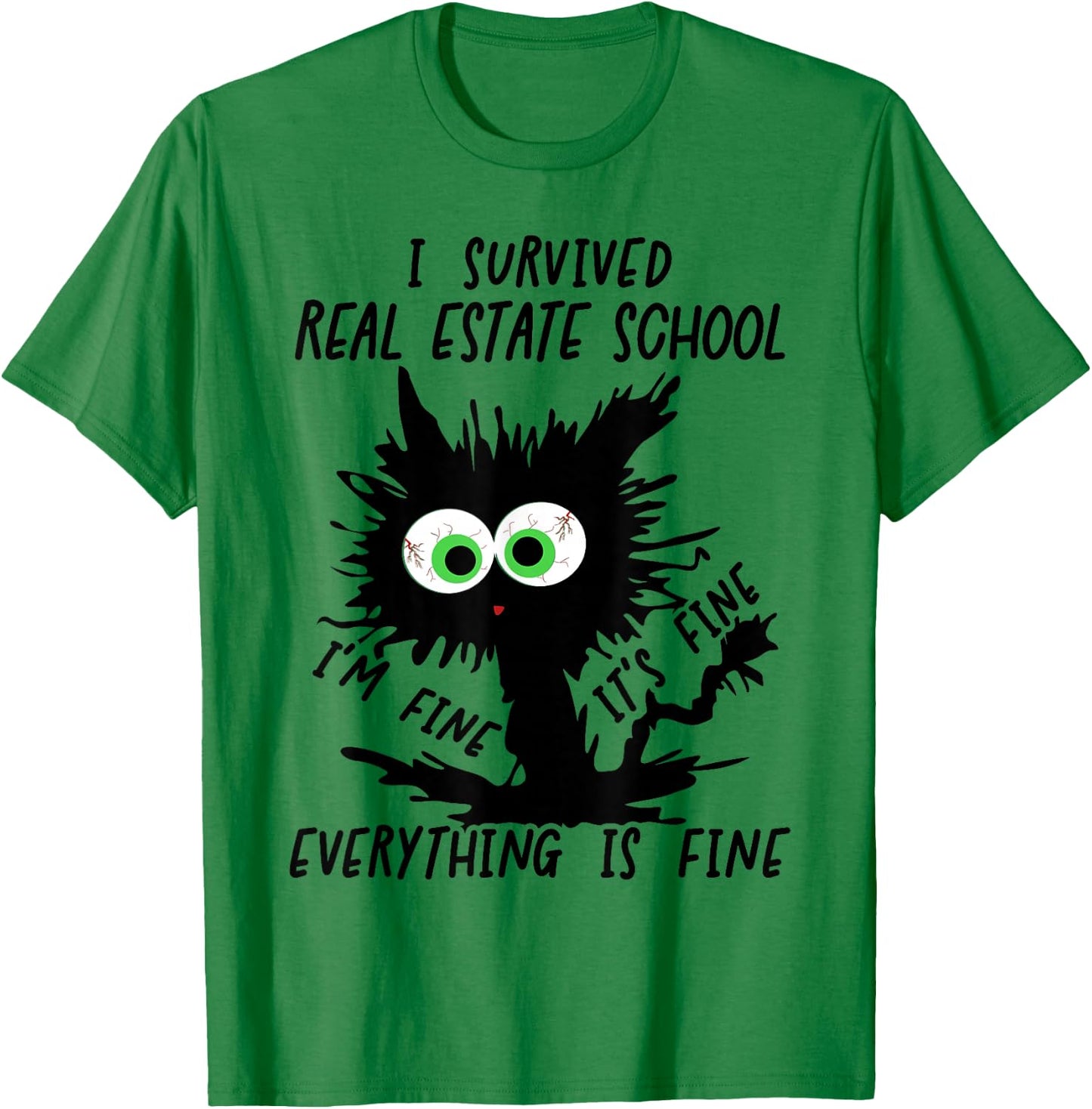 I Survived Real Estate School Graduation 2026 T-Shirt - T-Shirt | Irish Green