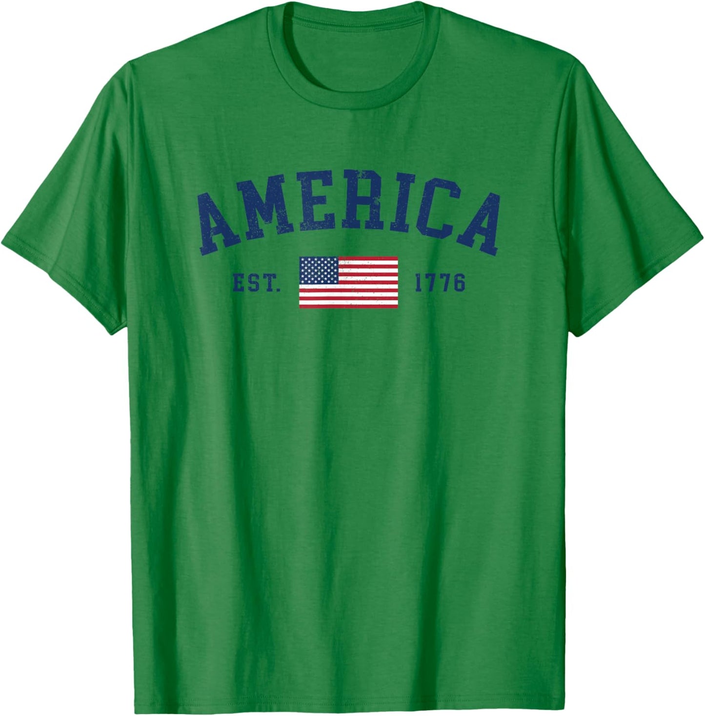 American Flag USA United States of America US 4th of July T-Shirt - T-Shirt | Irish Green