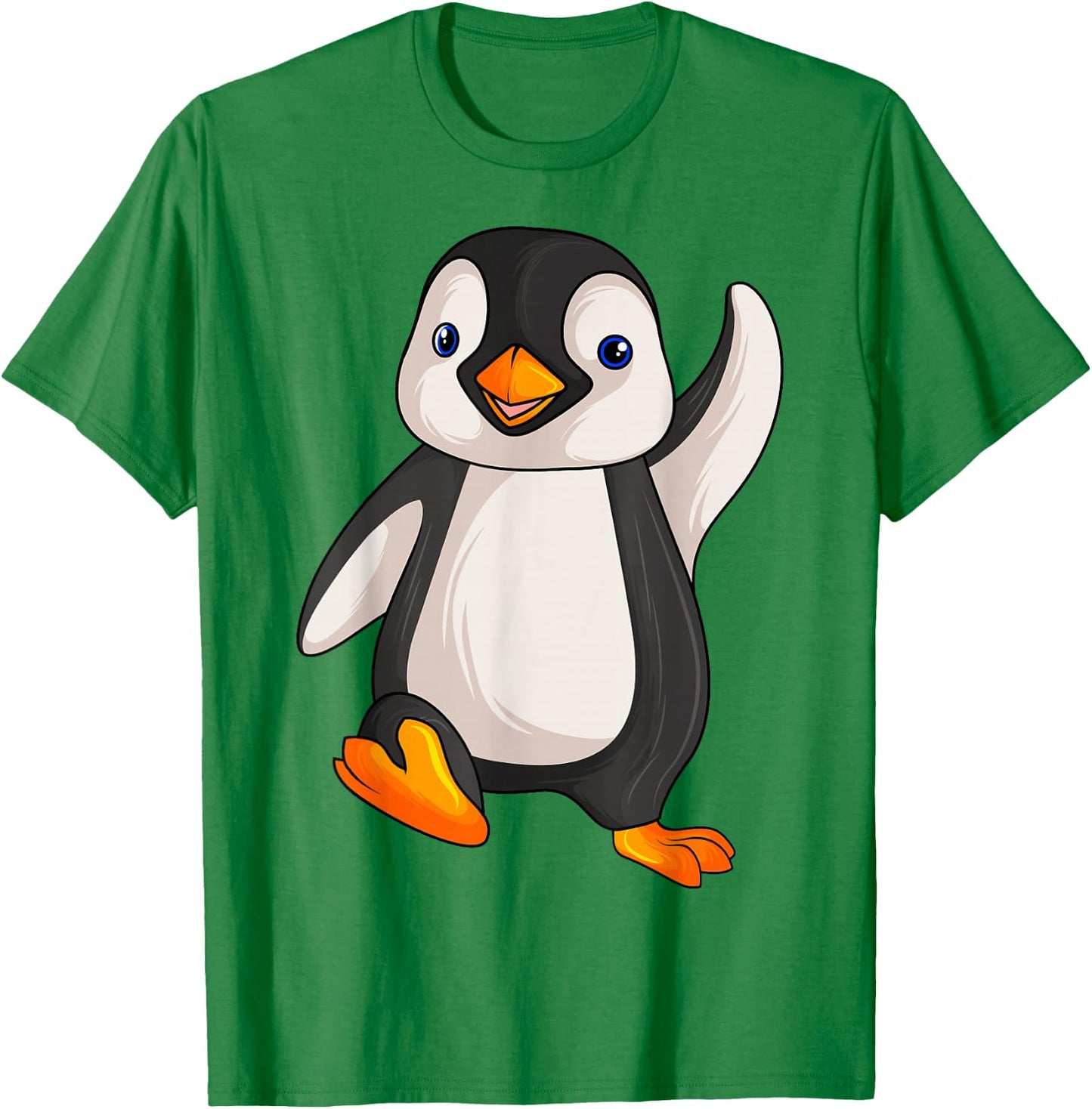 Penguin Girls Boys Women Children Penguin T-Shirt - T-Shirt | Irish Green