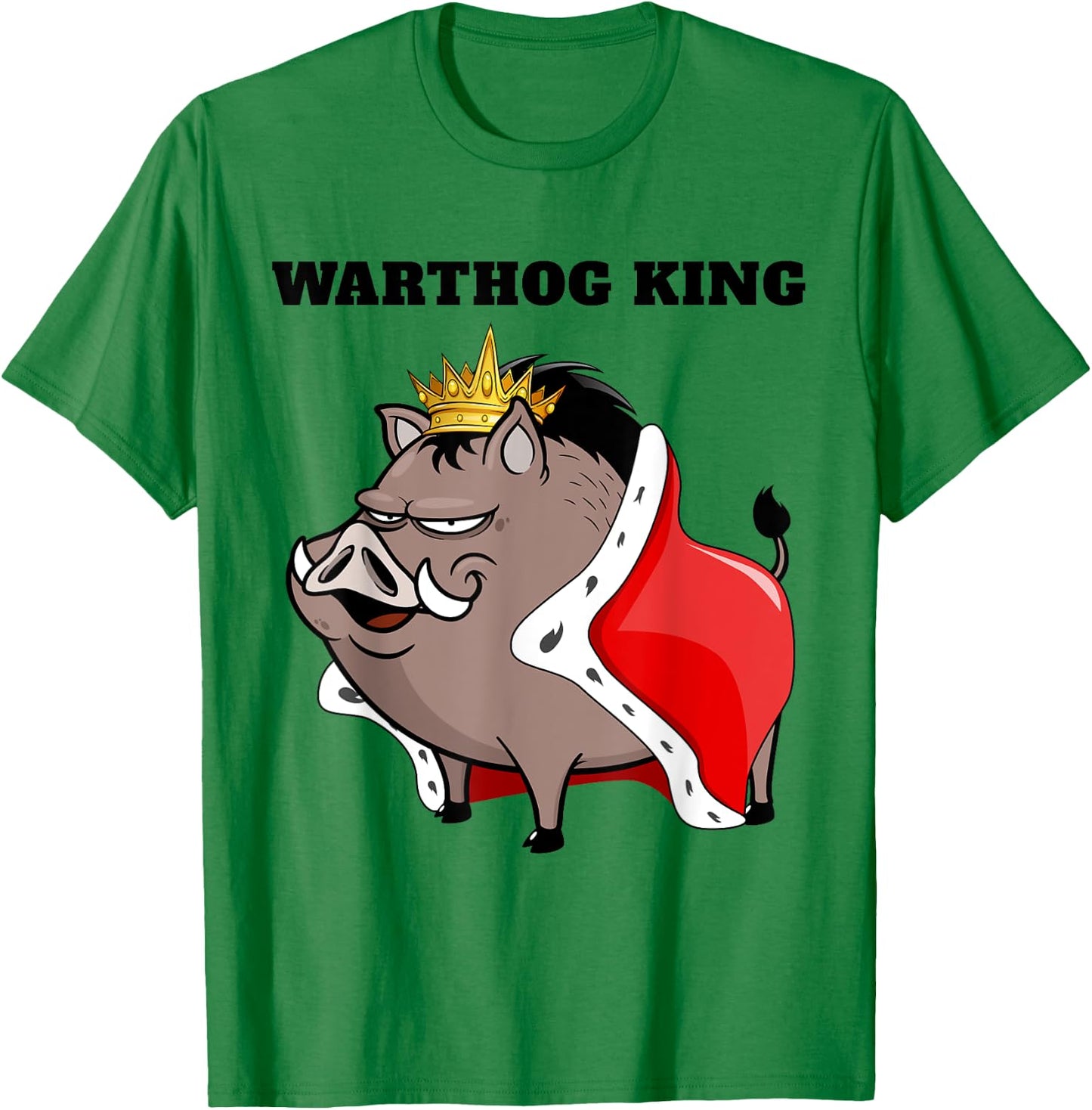 Warthog King | Boys Warthog Lover | Warthog T-Shirt - T-Shirt | Irish Green