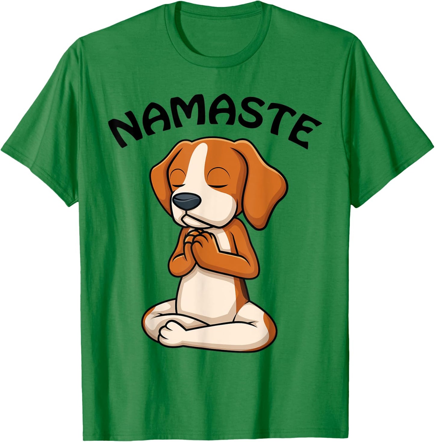 Puppy Yoga Shirt Funny Dog Lovers Yoga Gift Namaste Dogs Women T-Shirt - T-Shirt | Irish Green