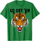 Go Get Em Shirt Roaring Tiger Men's Tiger Face T-Shirt - T-Shirt | Irish Green