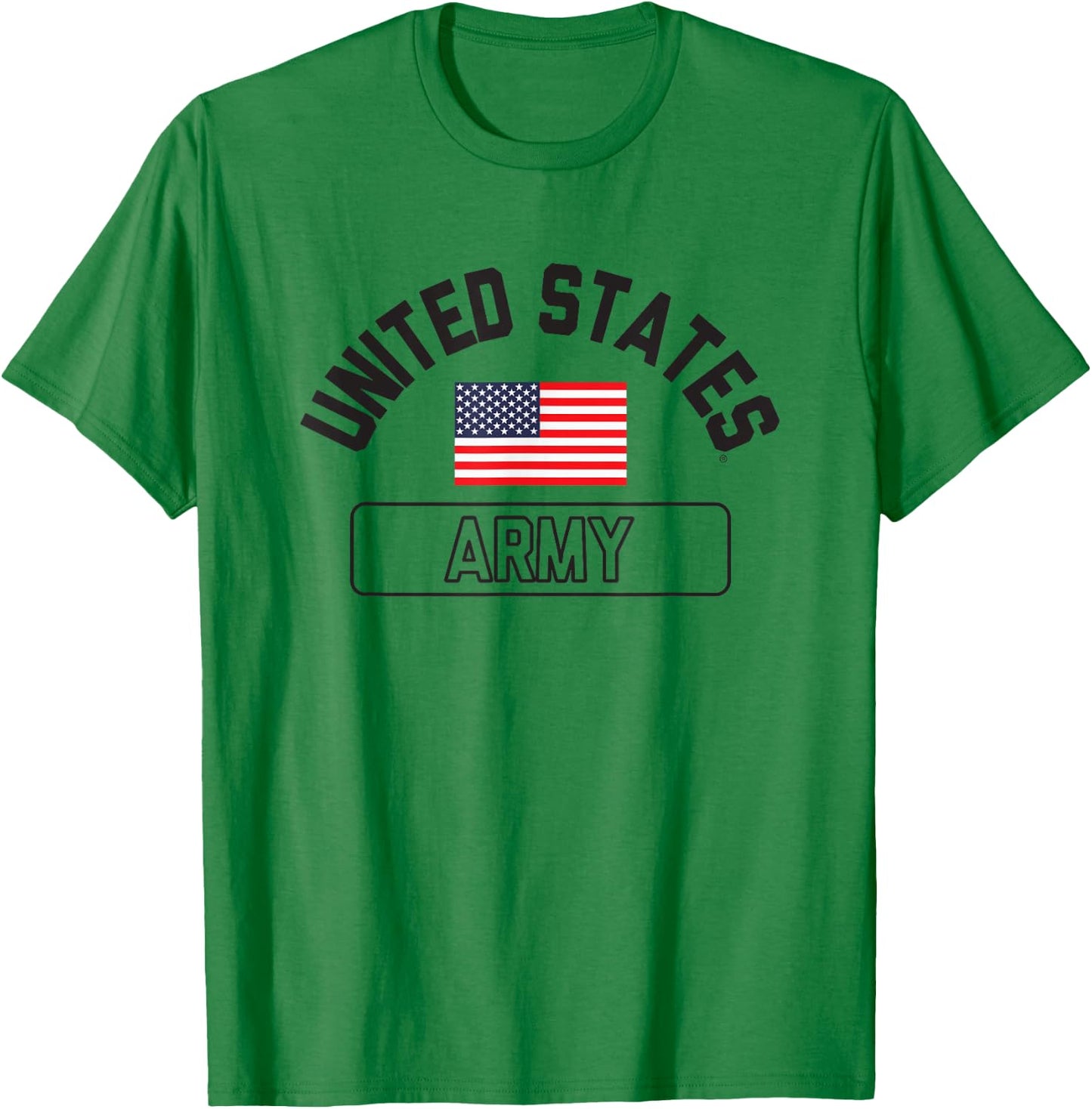 United States Army Military Flag White Officially Licensed T-Shirt - T-Shirt | Irish Green