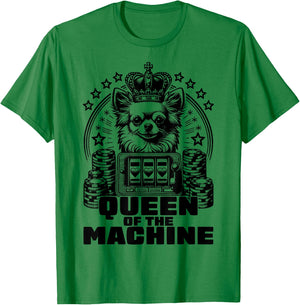 Queen Of The Slot Machine Casino Gambling Lover T-Shirt - T-Shirt | Irish Green