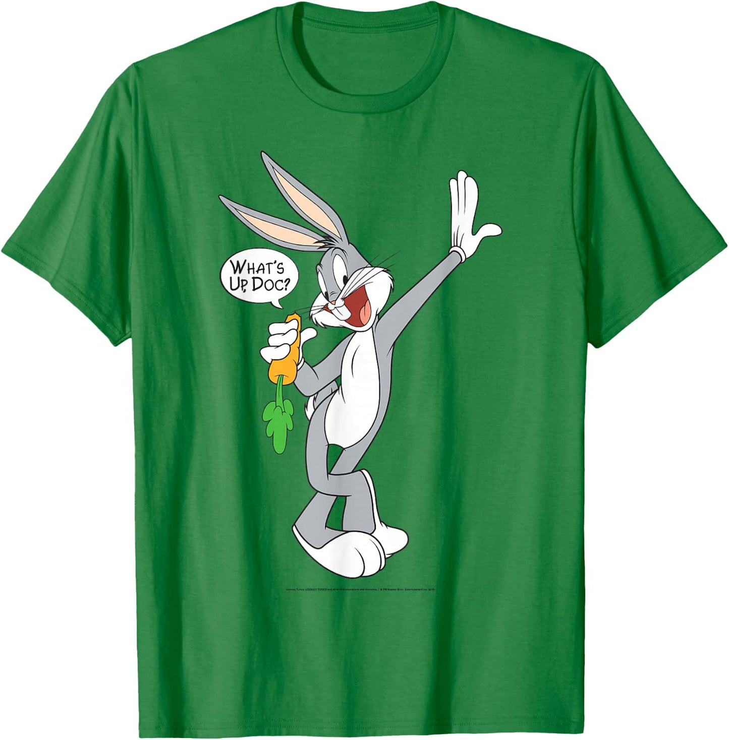 Looney Tunes Bugs Bunny What's Up Doc Portrait Small T-Shirt - T-Shirt | Irish Green