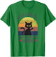 Black Cat Pickleball Because Murder is Wrong Men Women T-Shirt - T-Shirt | Irish Green
