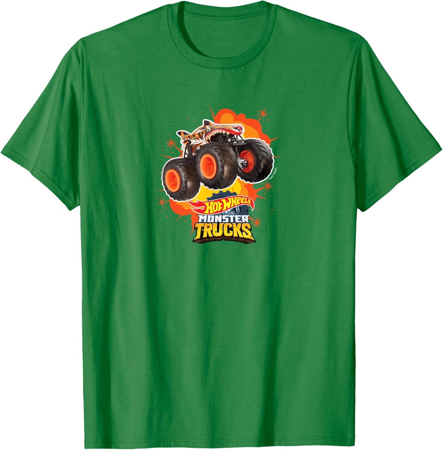 Hot Wheels - Monster Trucks Tiger Shark T-Shirt - T-Shirt | Irish Green