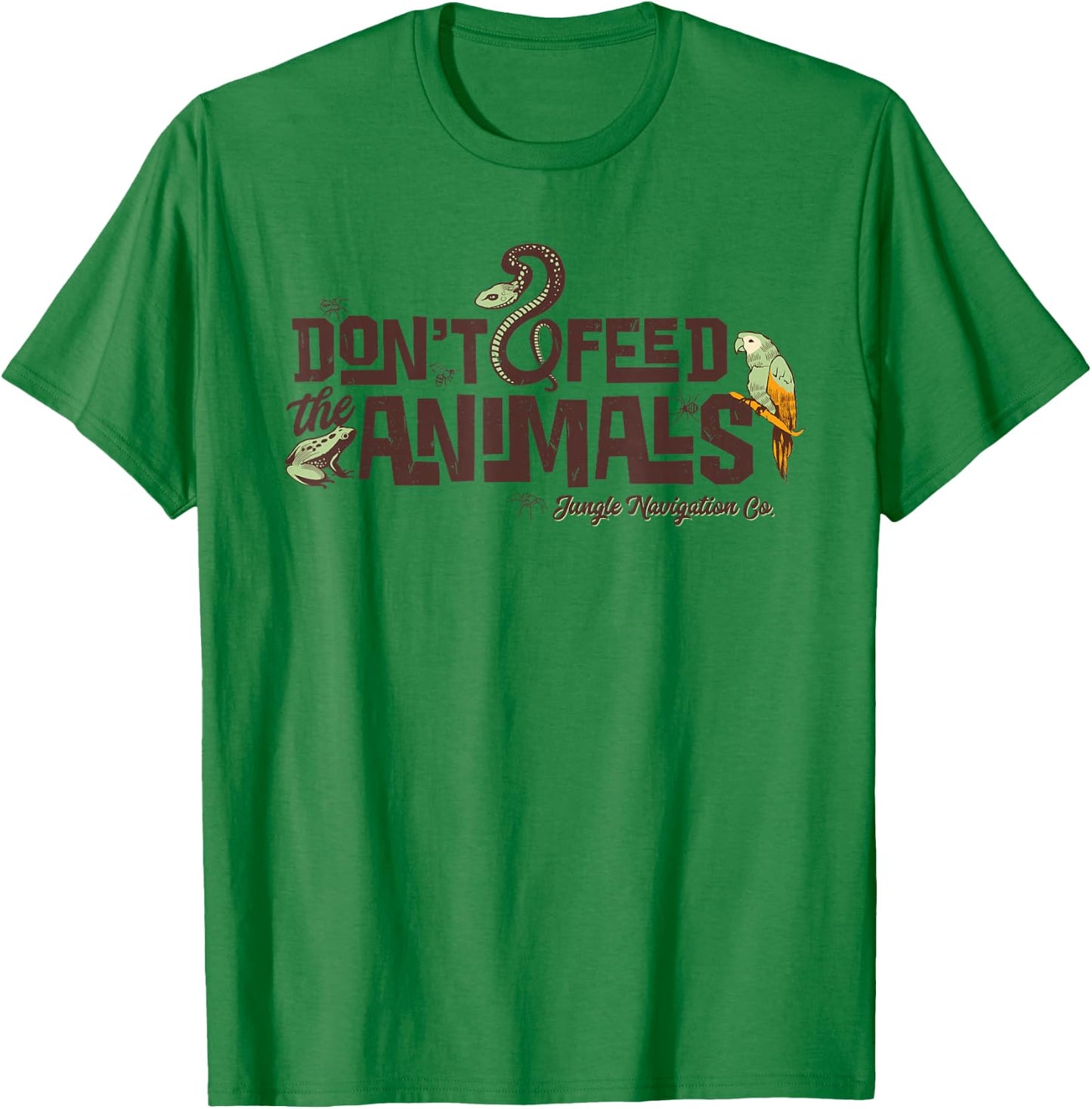 Disney Jungle Cruise Don't Feed The Animals T-Shirt - T-Shirt | Irish Green