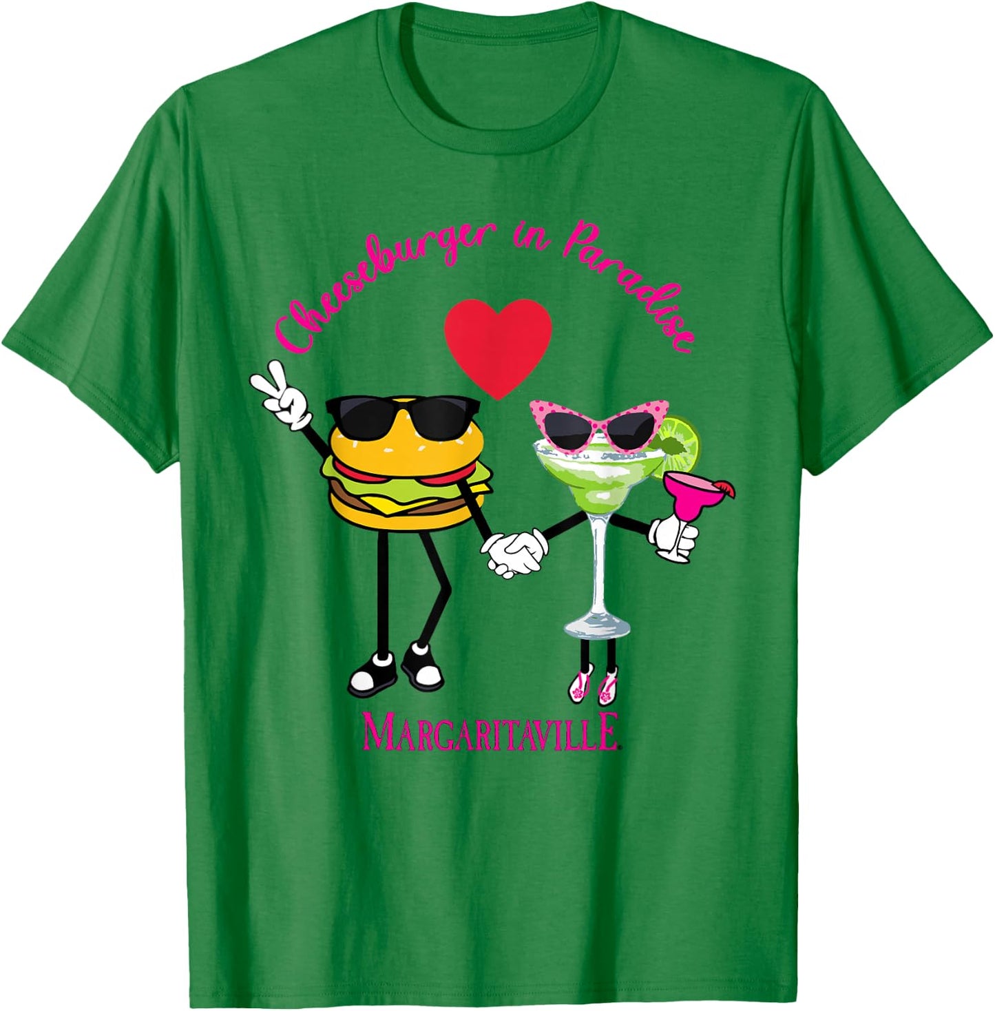 Cheeseburger in Paradise T-Shirt - T-Shirt | Irish Green