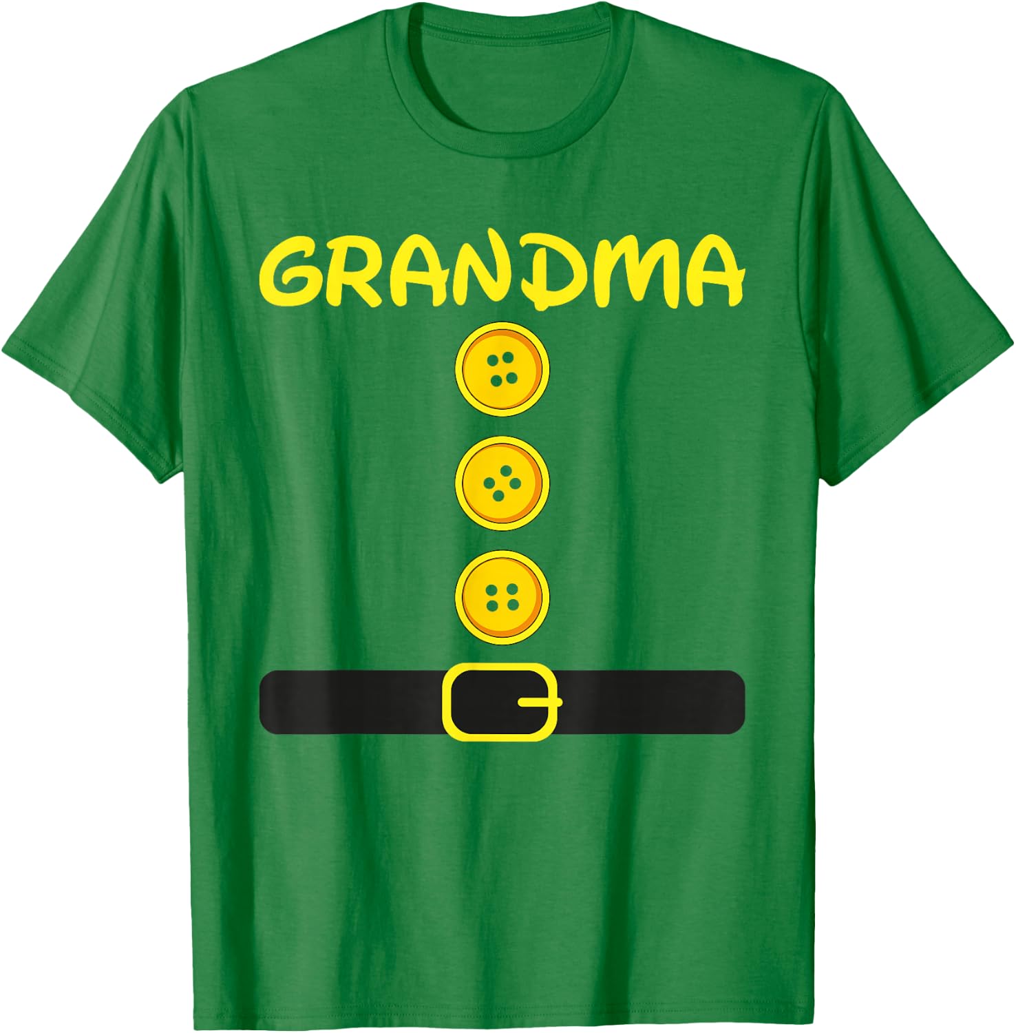 Grandma Dwarf Halloween Family Group Color Matching Costume T-Shirt - T-Shirt | Irish Green
