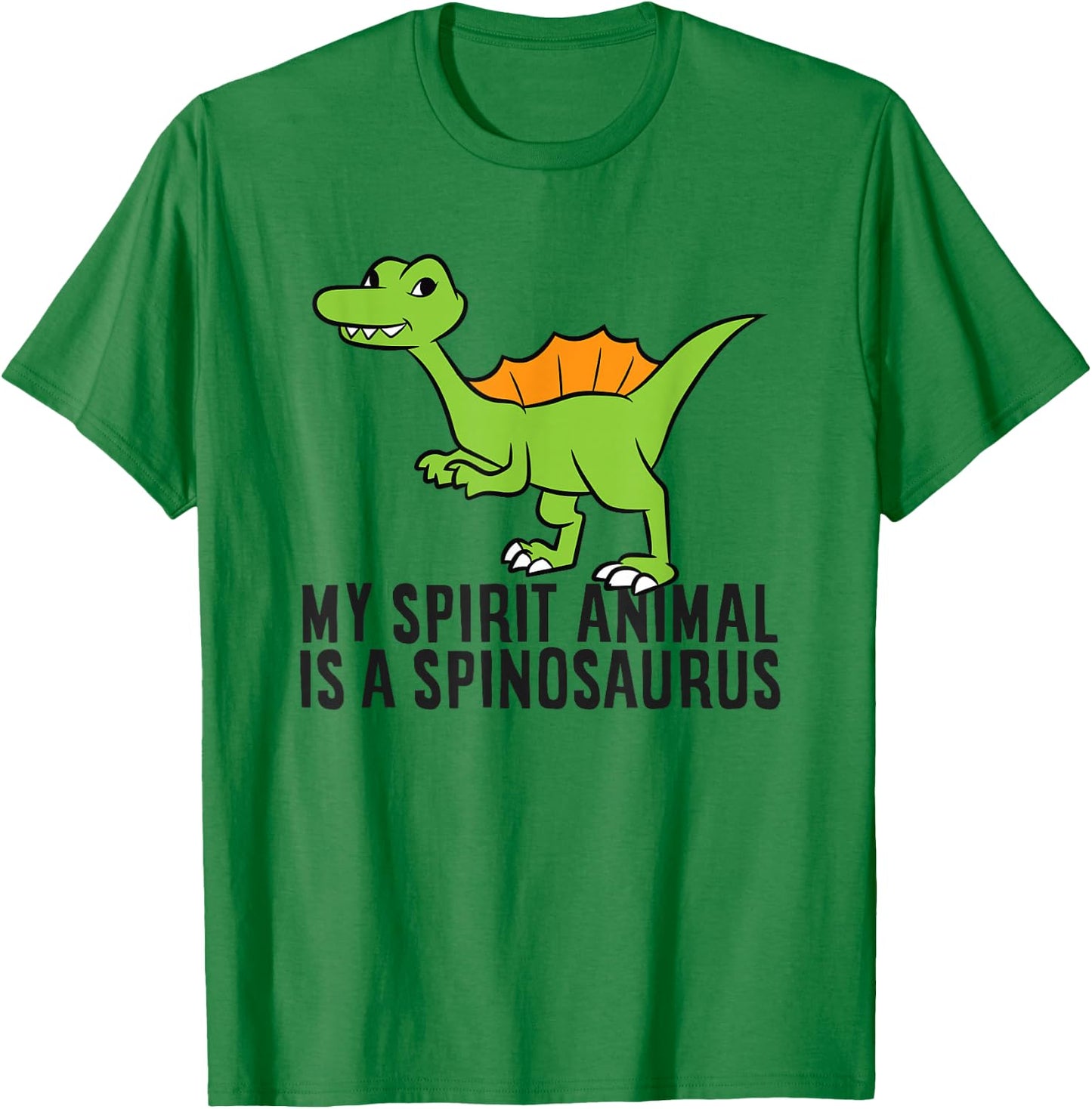 My Spirit Animal Is A Spinosaurus Dinosaur T-Shirt - T-Shirt | Irish Green