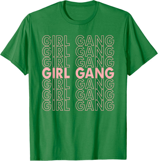 Girl Gang - Girl Gang Pastel T-Shirt - T-Shirt | Irish Green