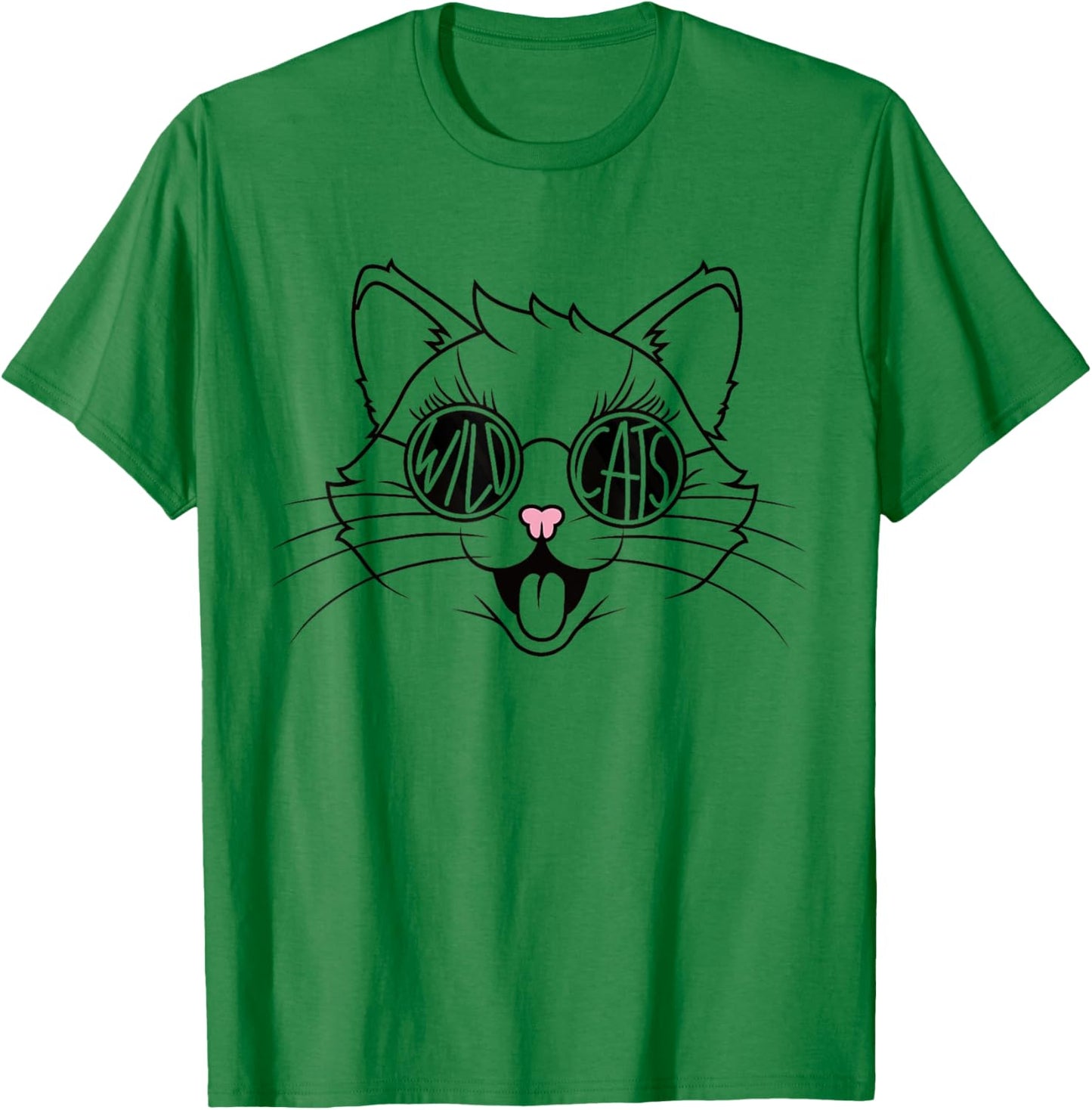 Wildcats School Sports Fan Team Spirit Back To school T-Shirt - T-Shirt | Irish Green