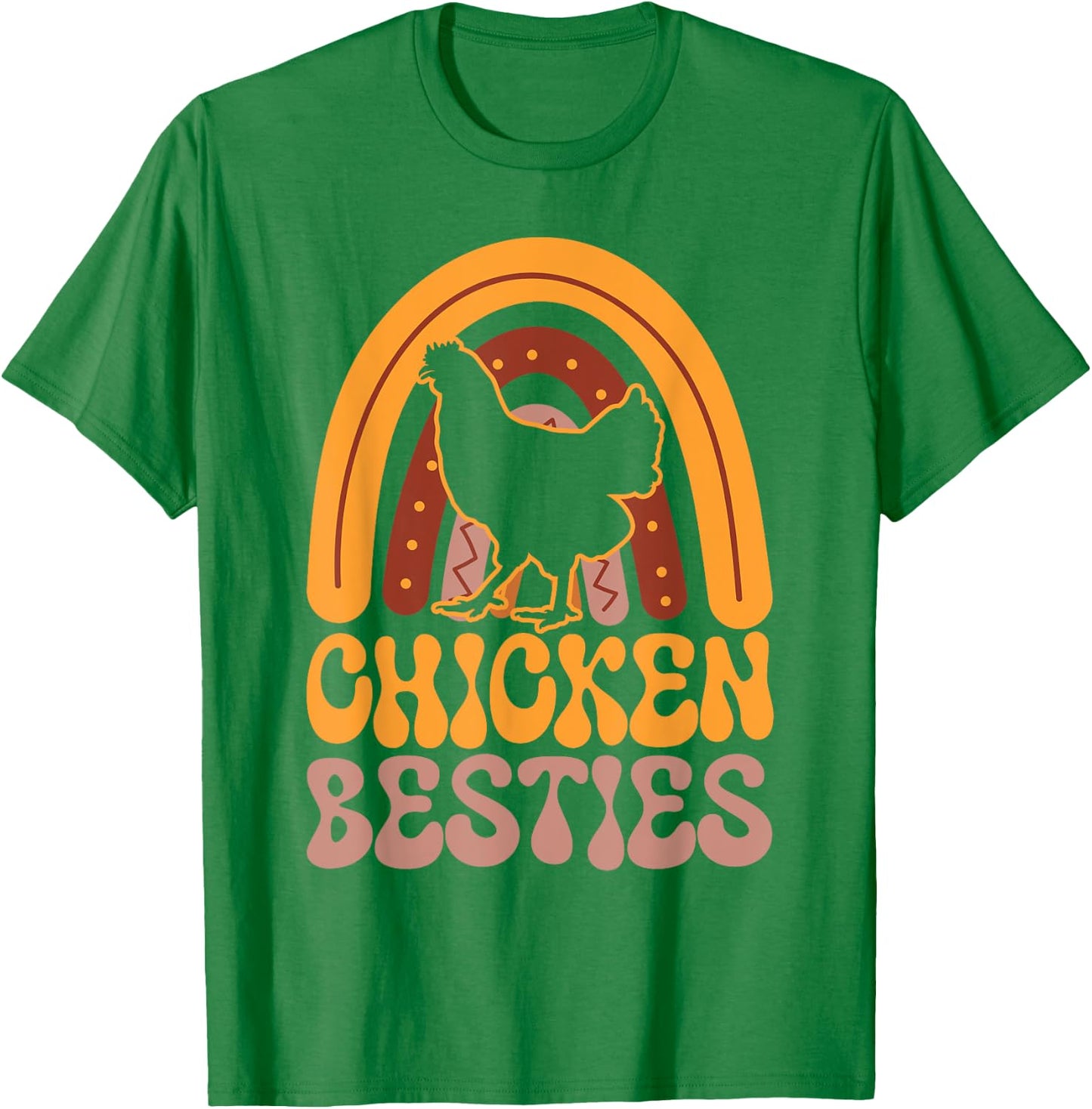 Chicken Besties BFF Best Friends Bestie T-Shirt - T-Shirt | Irish Green