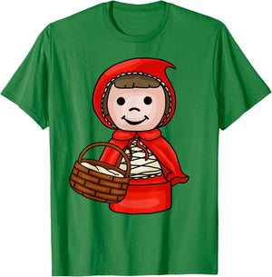 Cute Little Red Riding Hood T-Shirt - T-Shirt | Irish Green