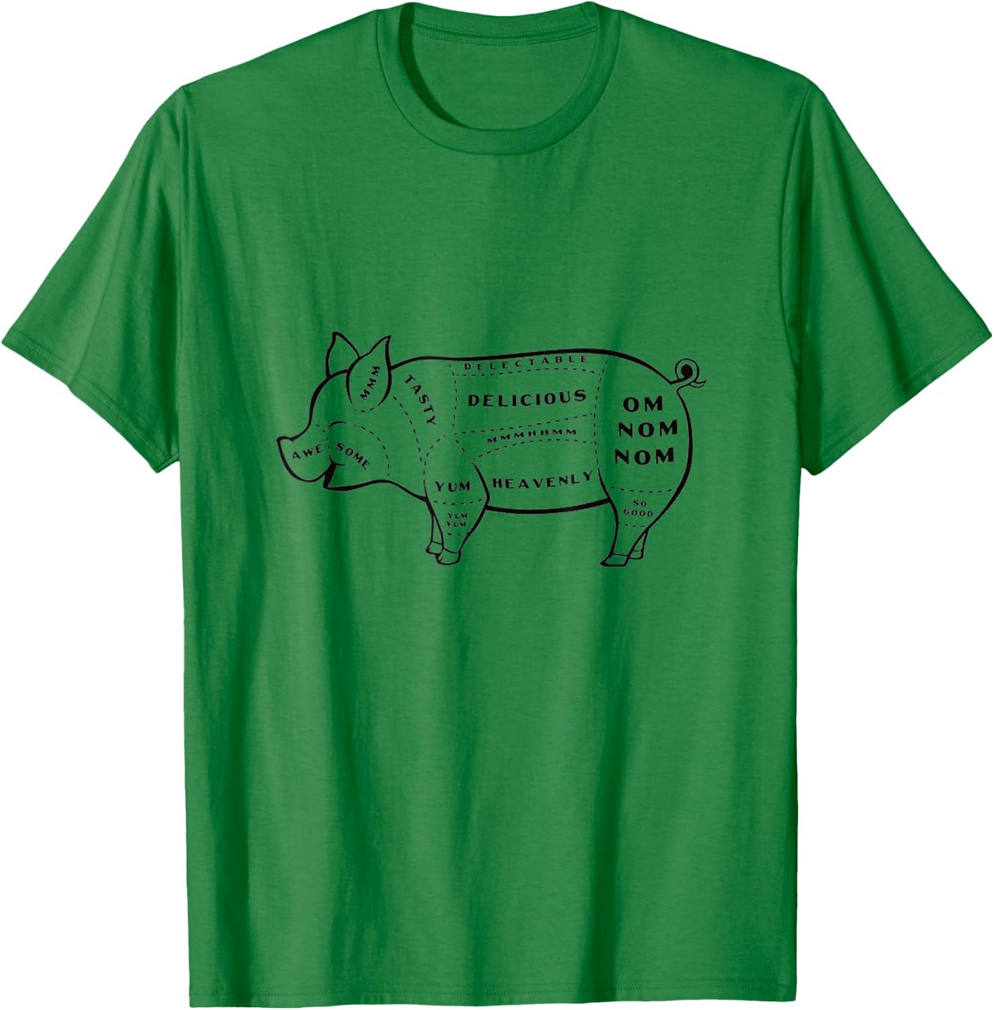 Tasty Pig Cuts T-Shirt - T-Shirt | Irish Green