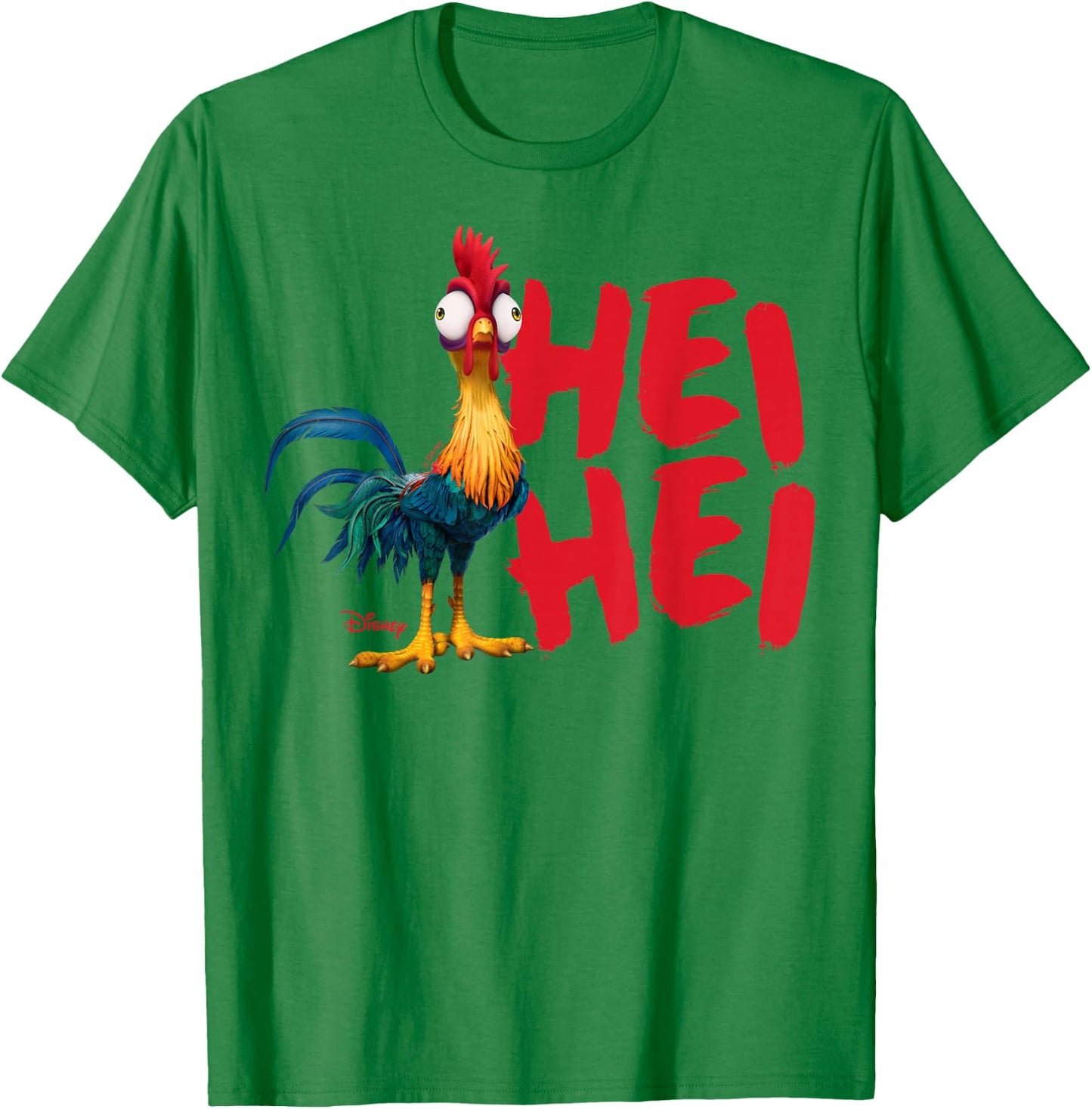 Moana - HEI HEI Rooster Character T-Shirt - T-Shirt | Irish Green