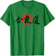 Aikido Kanji Japanese Martial Arts Original Enso Calligraphy T-Shirt - T-Shirt | Irish Green