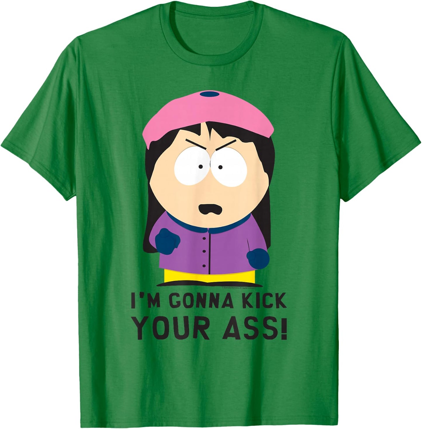 South Park Wendy I'm Gonna Kick Your Ass! T-Shirt - T-Shirt | Irish Green