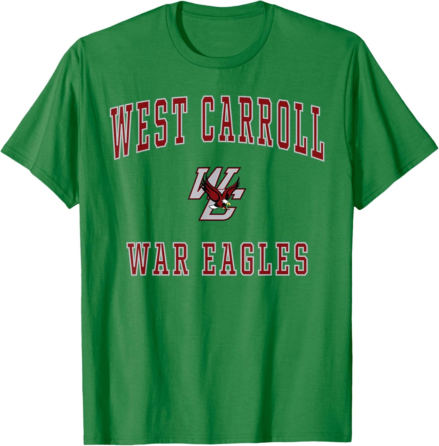 West Carroll High School War Eagles T-Shirt - T-Shirt | Irish Green