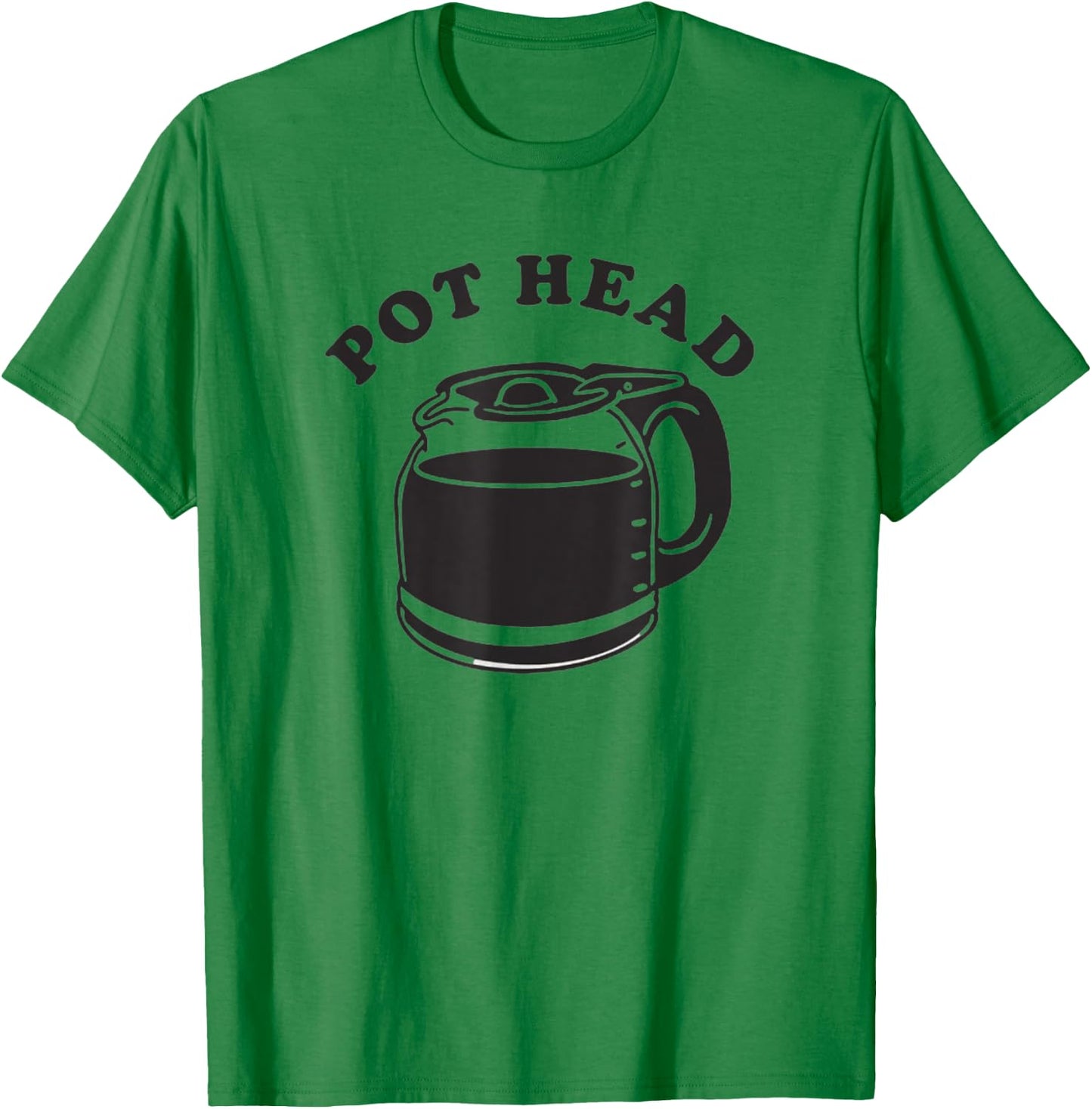 Pot Heads Funny Coffee Caffeine Retro Vintage 420 T-Shirt - T-Shirt | Irish Green