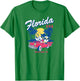 Disney Mickey And Friends Road Trip To Florida USA Vintage T-Shirt - T-Shirt | Irish Green