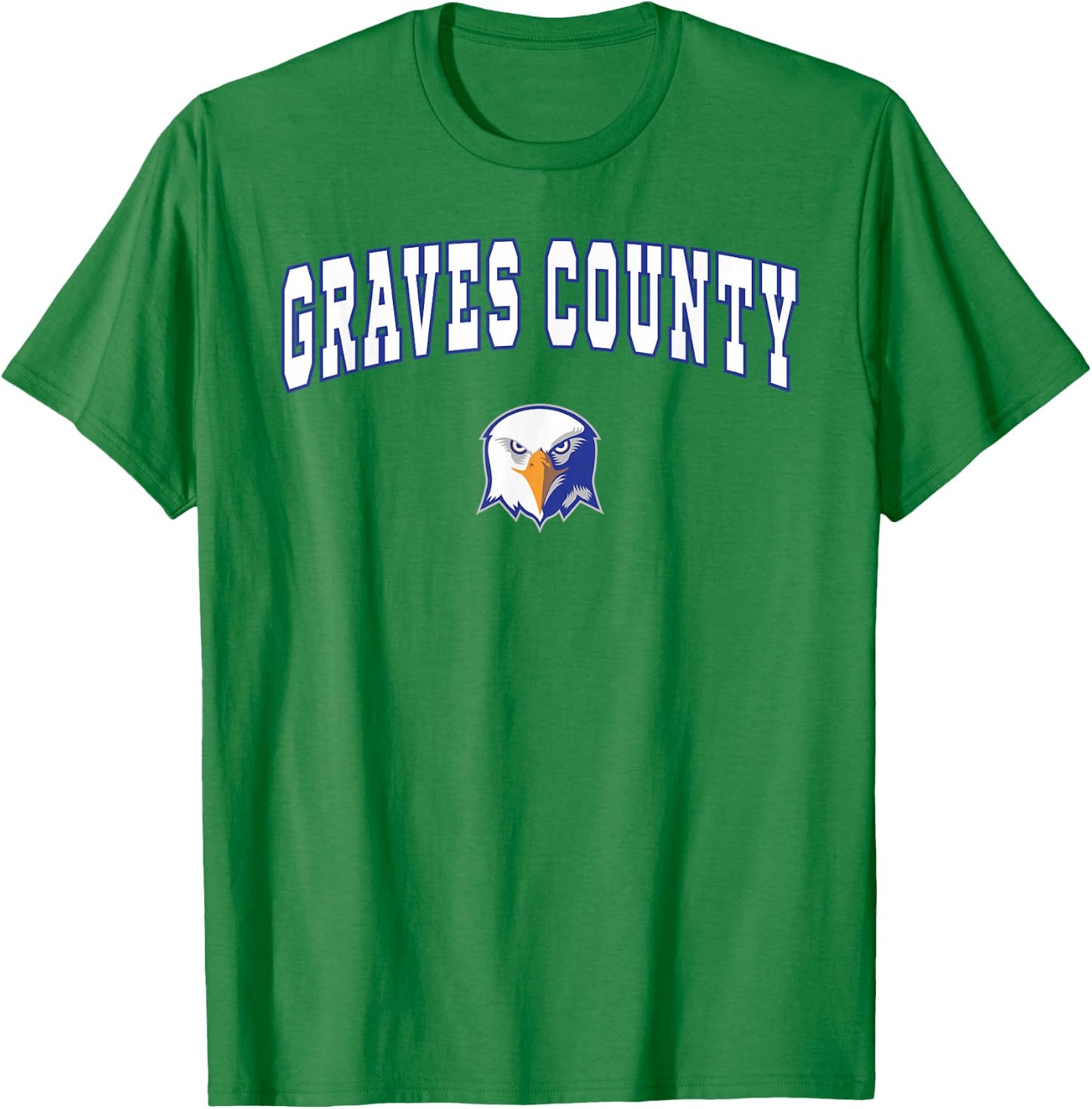 Graves County High School Eagles T-Shirt - T-Shirt | Irish Green