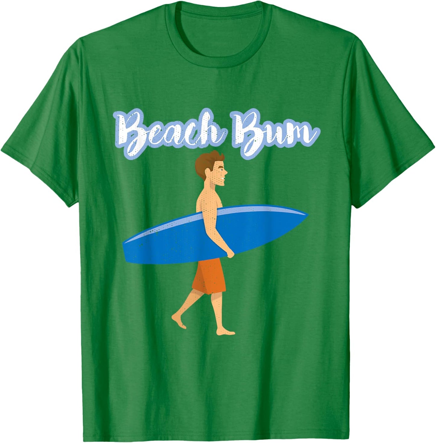 Summer Vacation Beach Bum Love Ocean Surfer Boy Surfing T-Shirt - T-Shirt | Irish Green