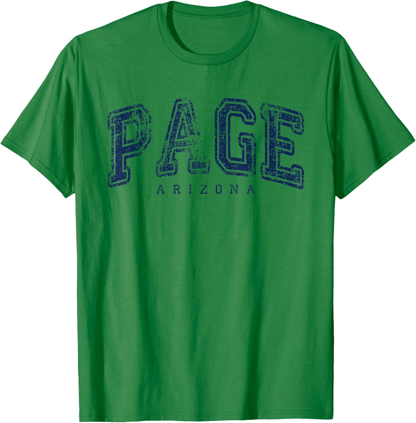 Page Arizona Vintage Retro US City State Travel T-Shirt - T-Shirt | Irish Green