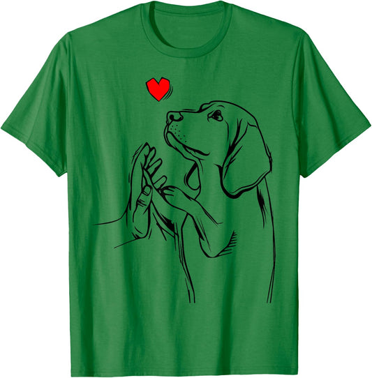Beagle Love Dog Mom Girls T-Shirt - T-Shirt | Irish Green