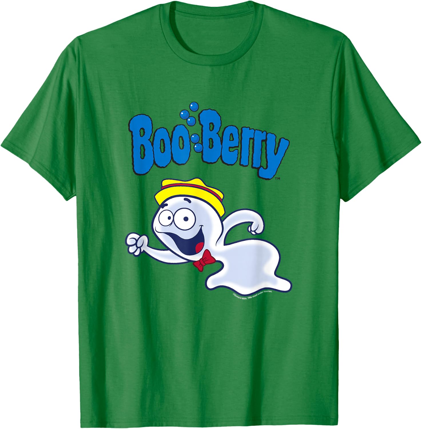 Boo Berry Iconic Funny Ghost Vintage Chest Portrait T-Shirt - T-Shirt | Irish Green