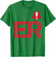 Peru Human Flag Letter E and Letter R Peru T-Shirt - T-Shirt | Irish Green